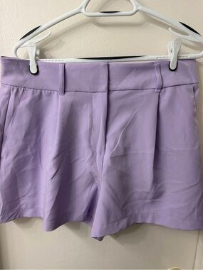 Express Lavender Pleated shorts